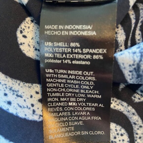 NWT - Chico's Zenergy Neema Bungee Dress - Size XL, Navy Print - Picture 4 of 7